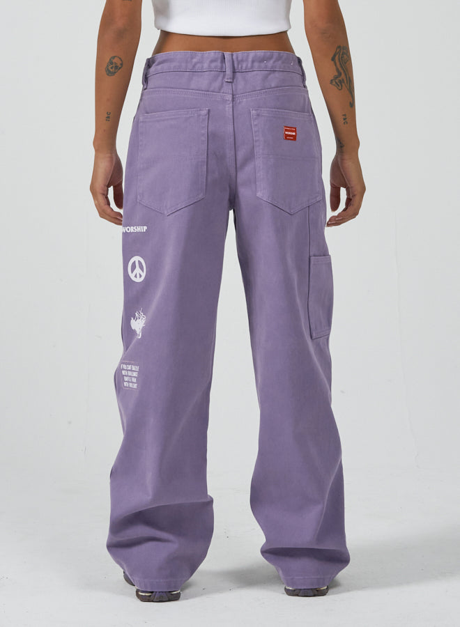 Worship Carpenter Baggy Jean - Prism Violet