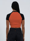 Cherub Raglan Micro Tee - Washed Orange