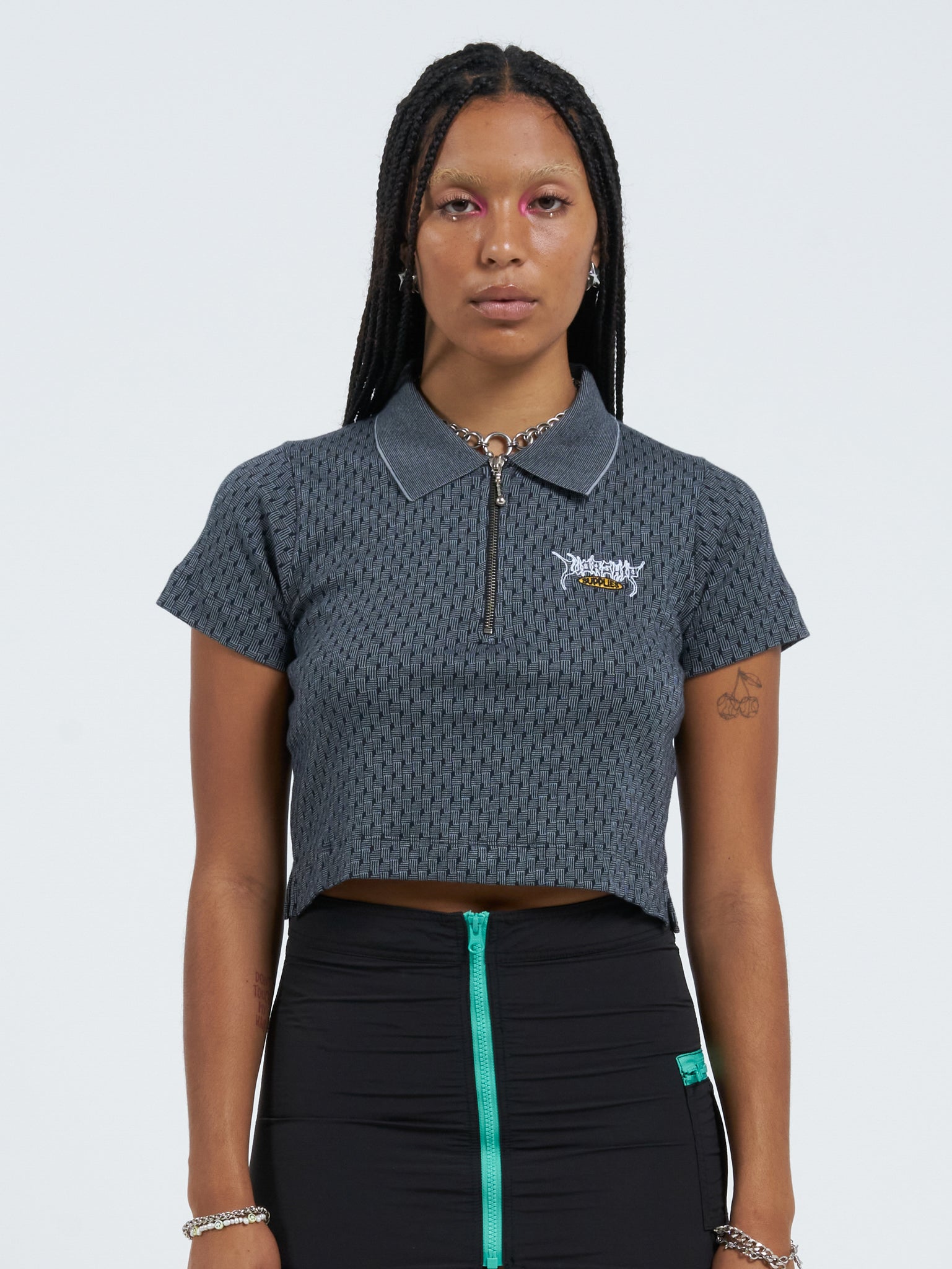 Abyss Jacquard Polo - Black