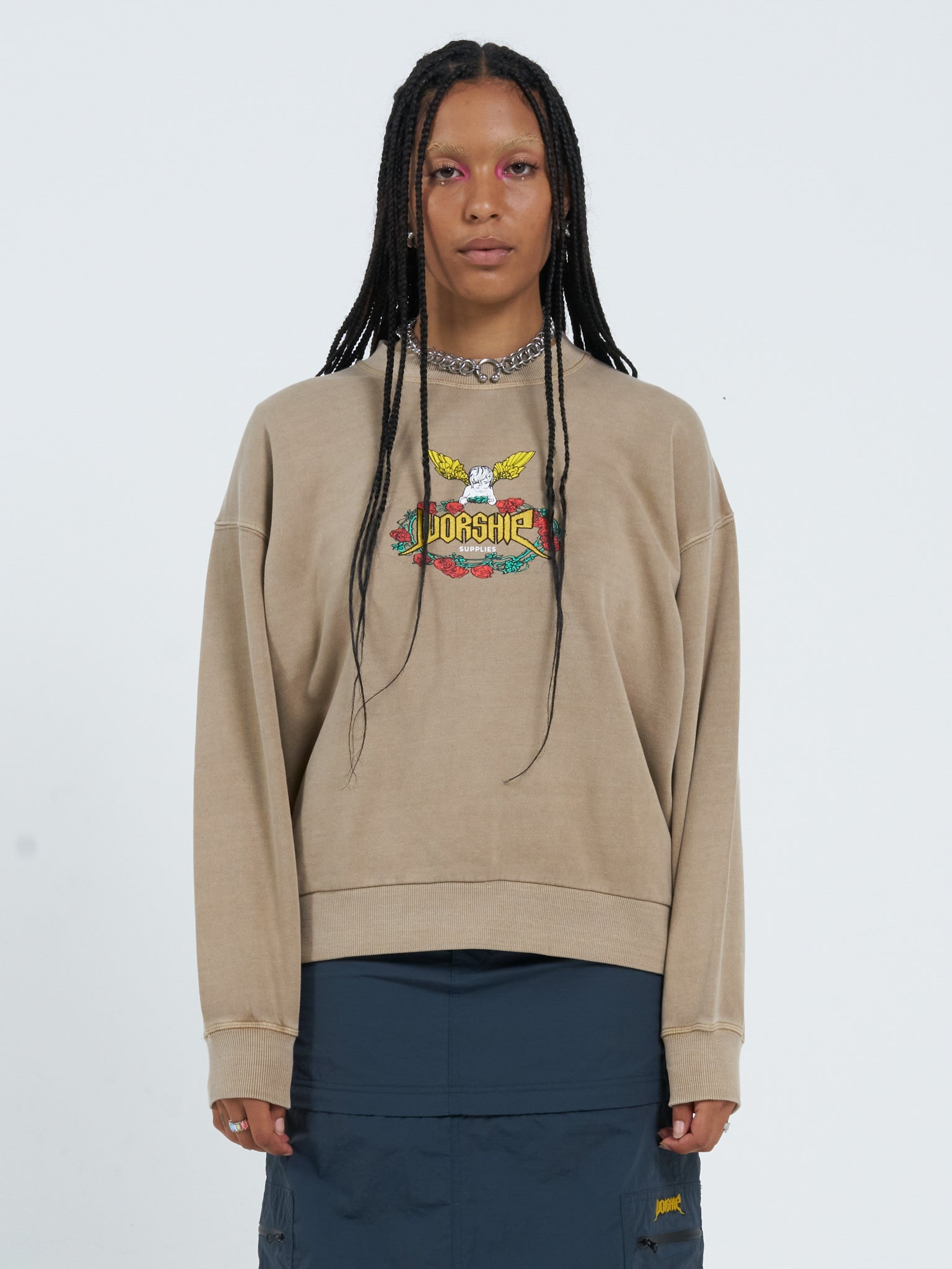 Ring O Rosie Box Fit Crew - Sandy Taupe