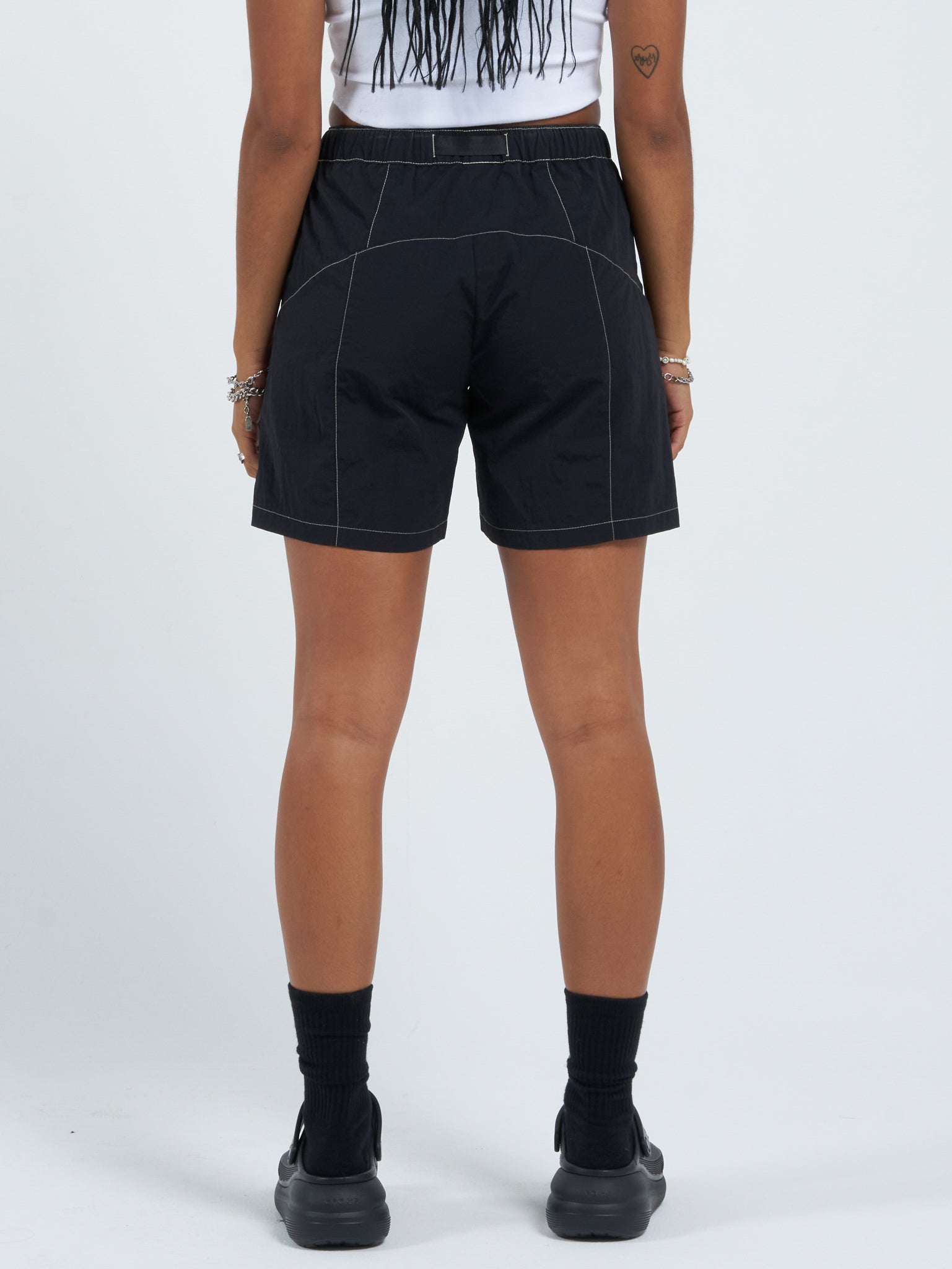 Alienation Nylon Short - Washed Black