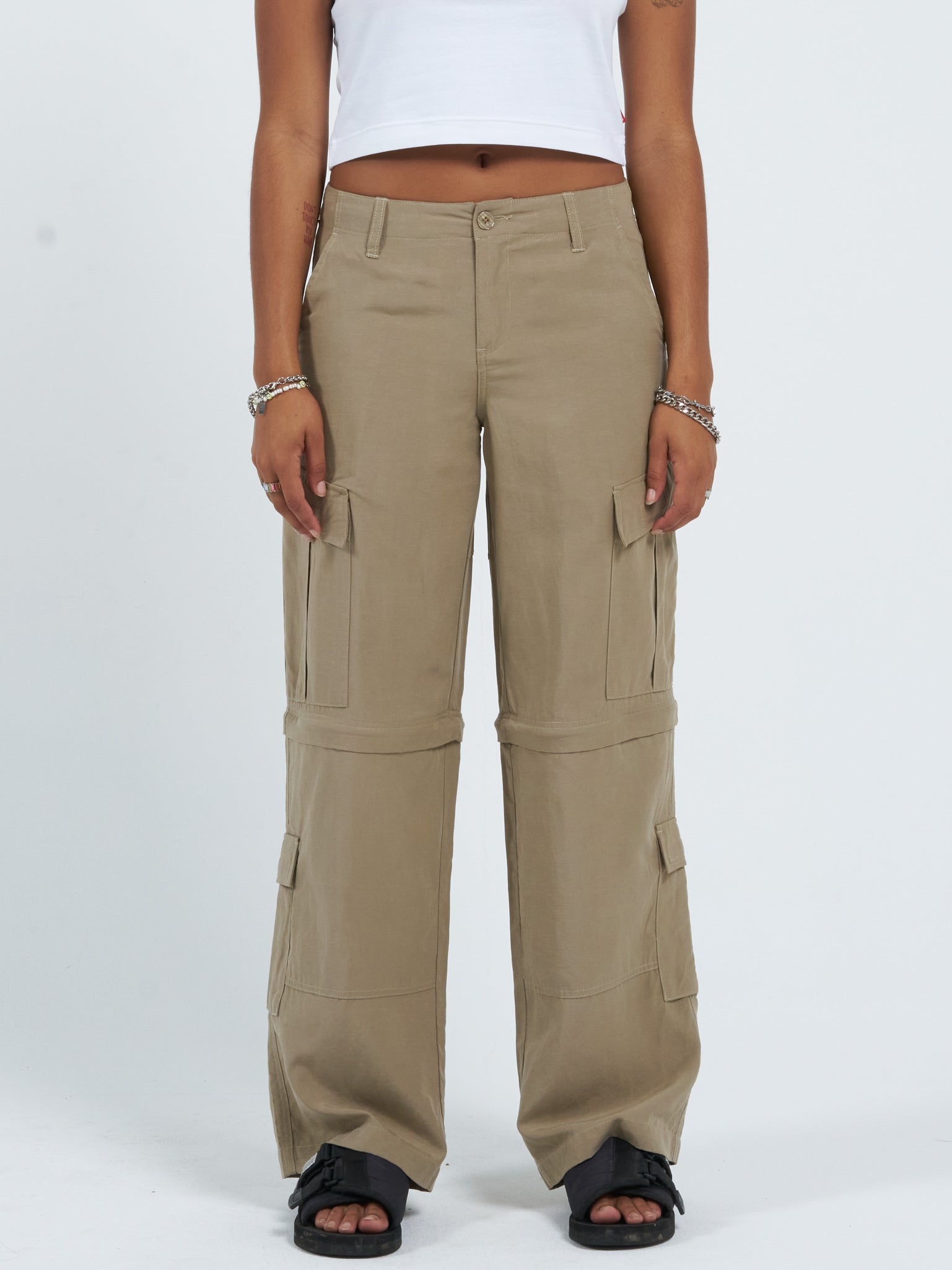 Recreation Zip Off Cargo Pant  - Sandy Taupe