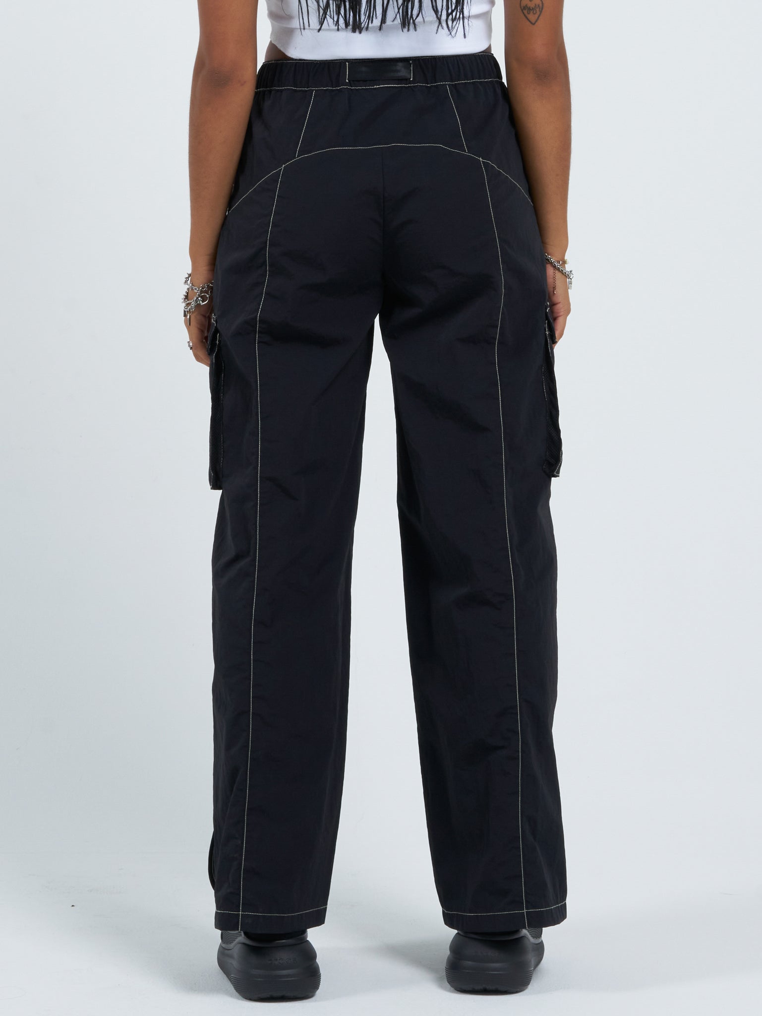 Alienation Nylon Pant - Washed Black