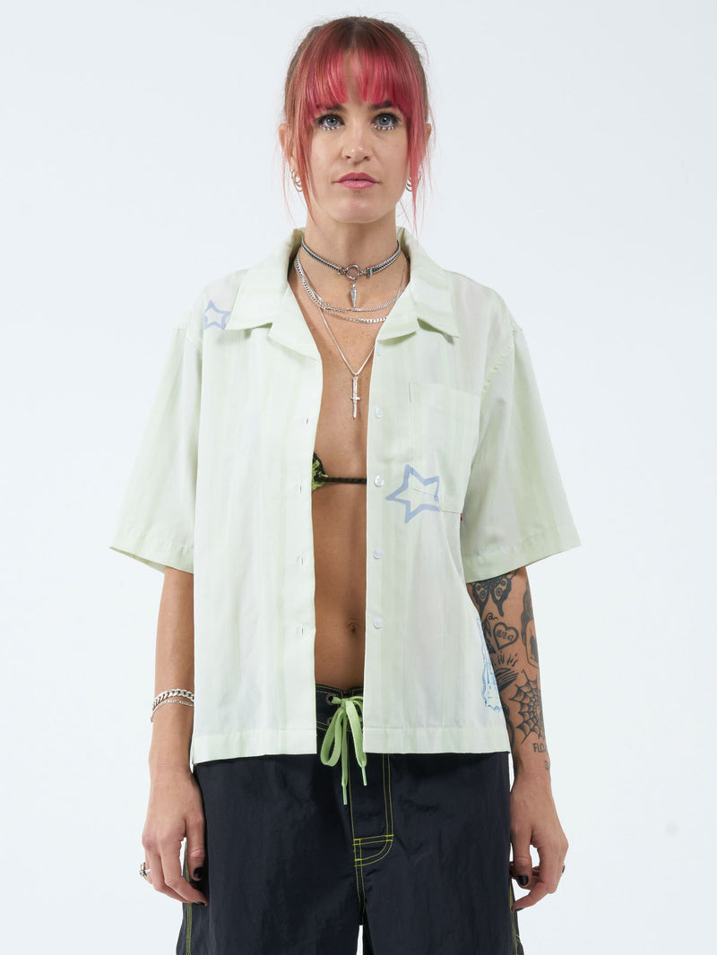 Destroyer Box Fit Shirt - Shadow Lime