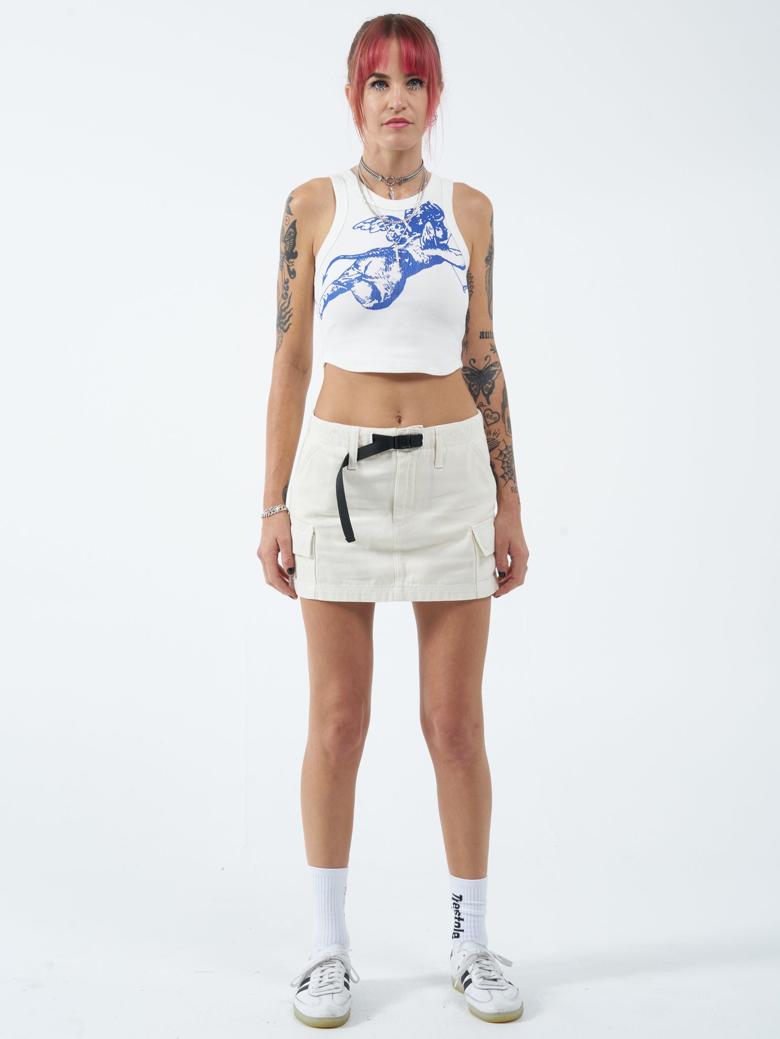 Cherub Cargo Mini Skirt - Bone