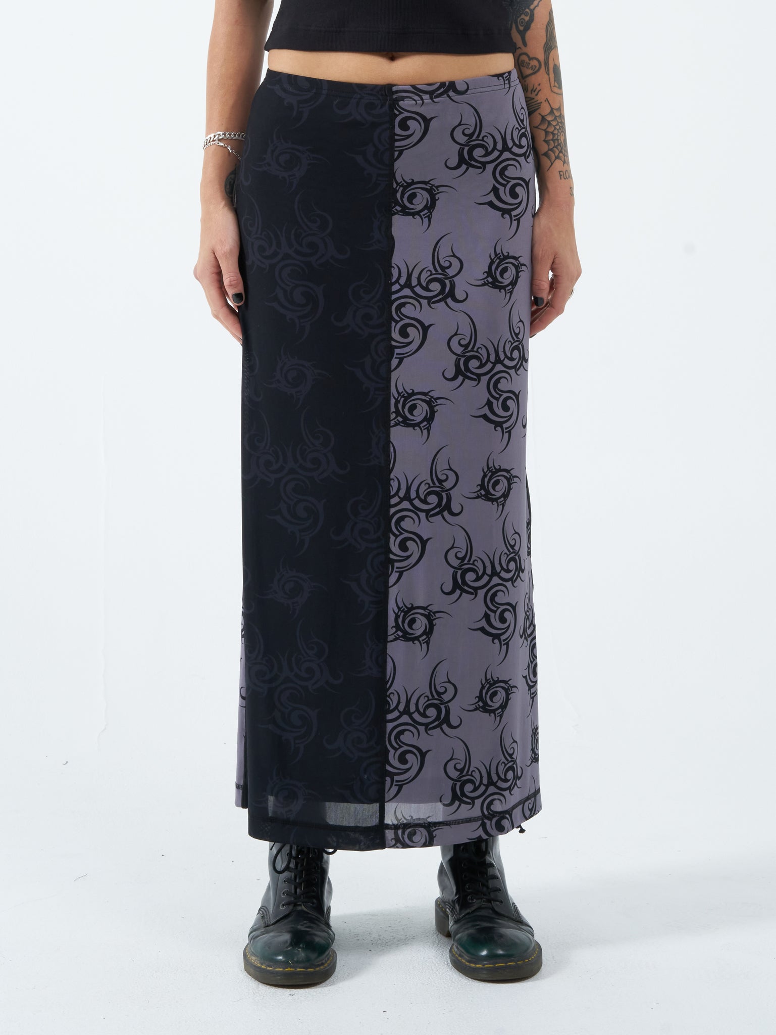 Hell Hole Maxi Skirt - Black