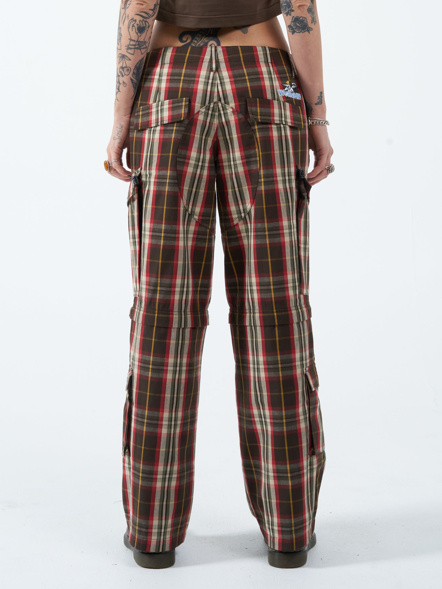 Recreation Plaid Zip Off Cargo Pant - Raindrum