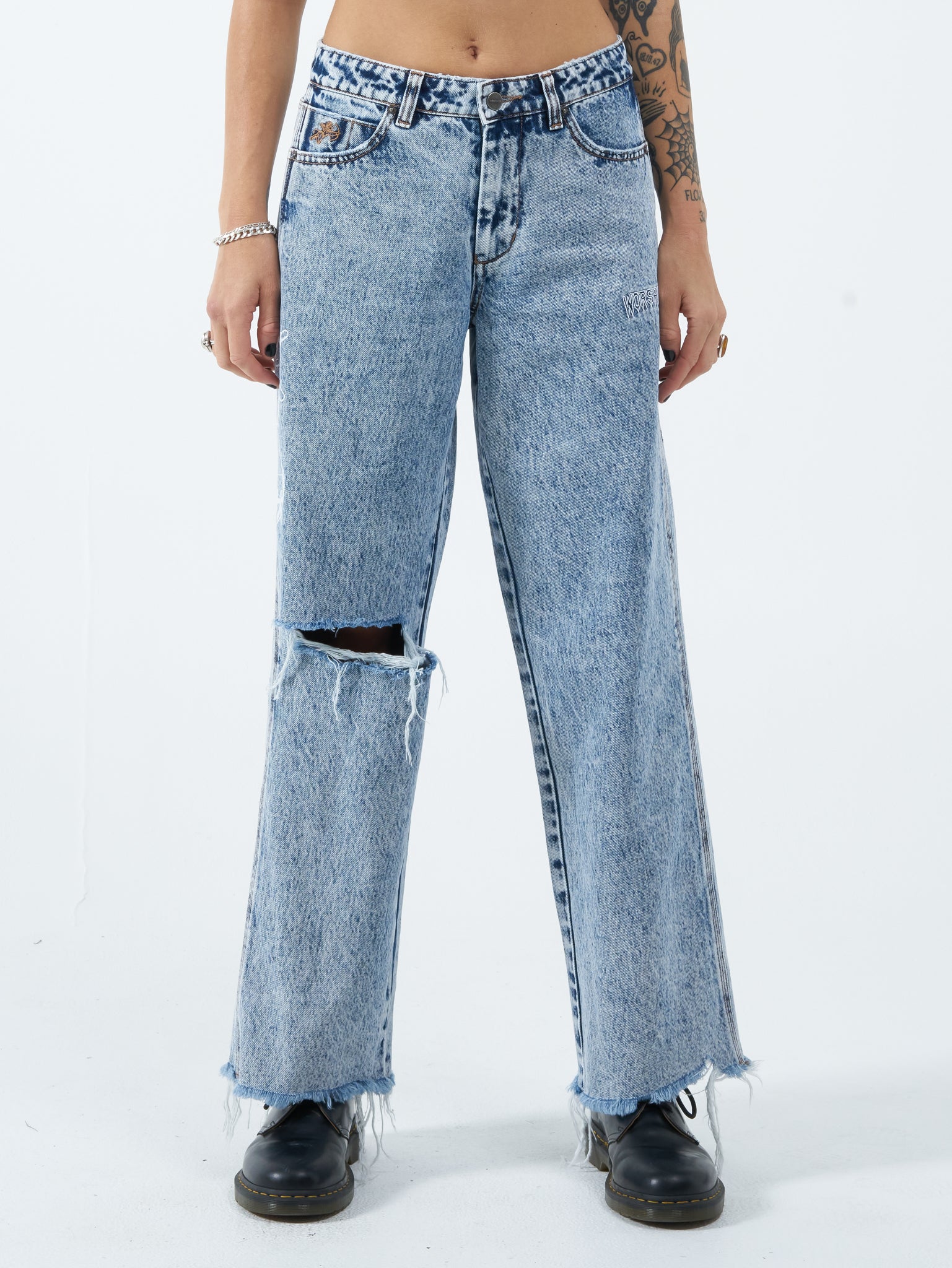 Slim Odds Sloucher Jean - Acid Lightning