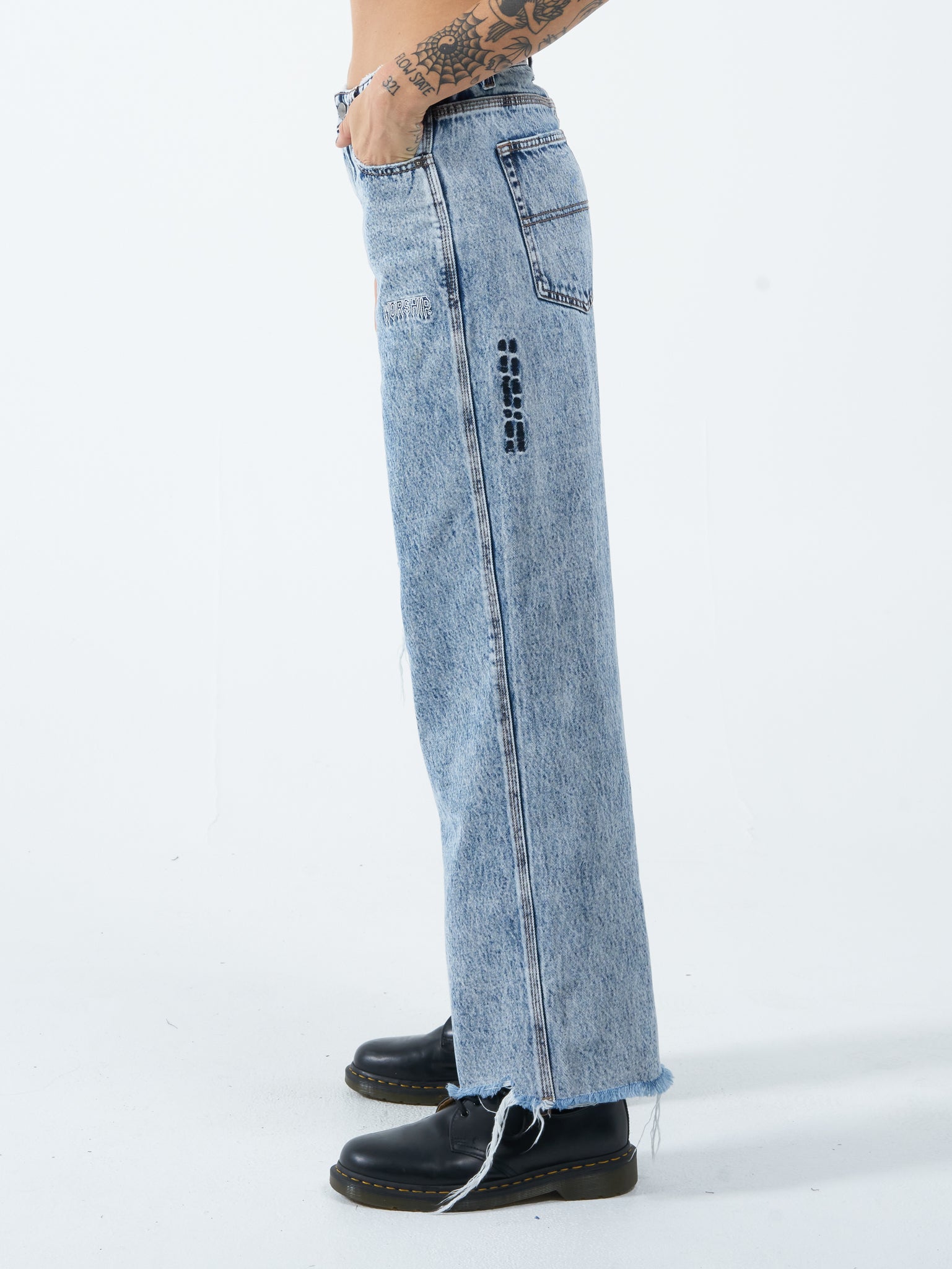 Slim Odds Sloucher Jean - Acid Lightning