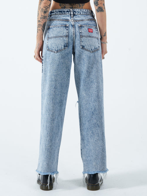 Slim Odds Sloucher Jean - Acid Lightning