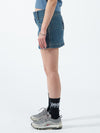 Chew On It Micro Skirt - Dirty Mid Blue