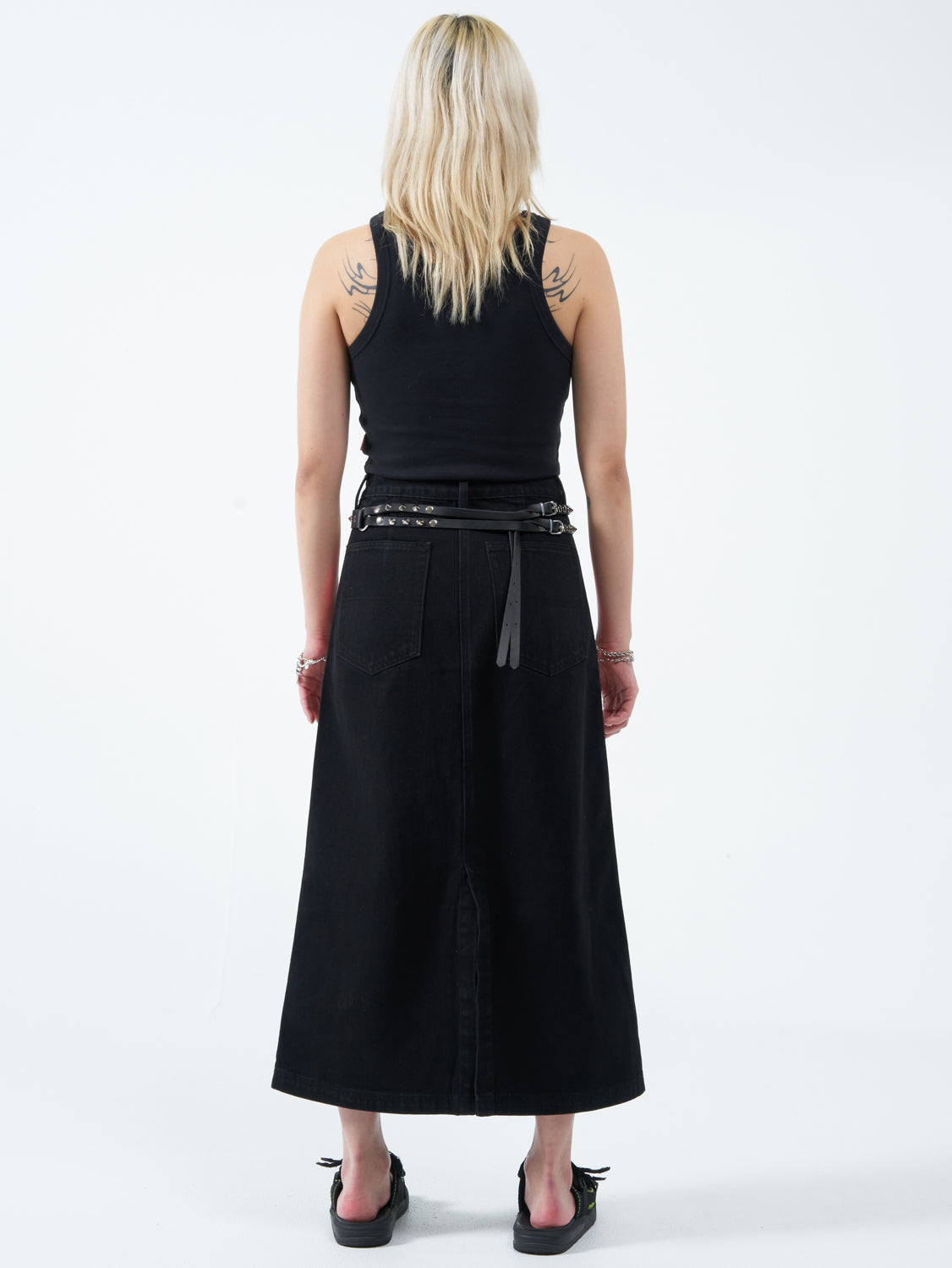 Hot Plate Maxi Skirt - Worship Black