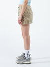 Five Pointer Cargo Mini Skirt - Sandy Taupe