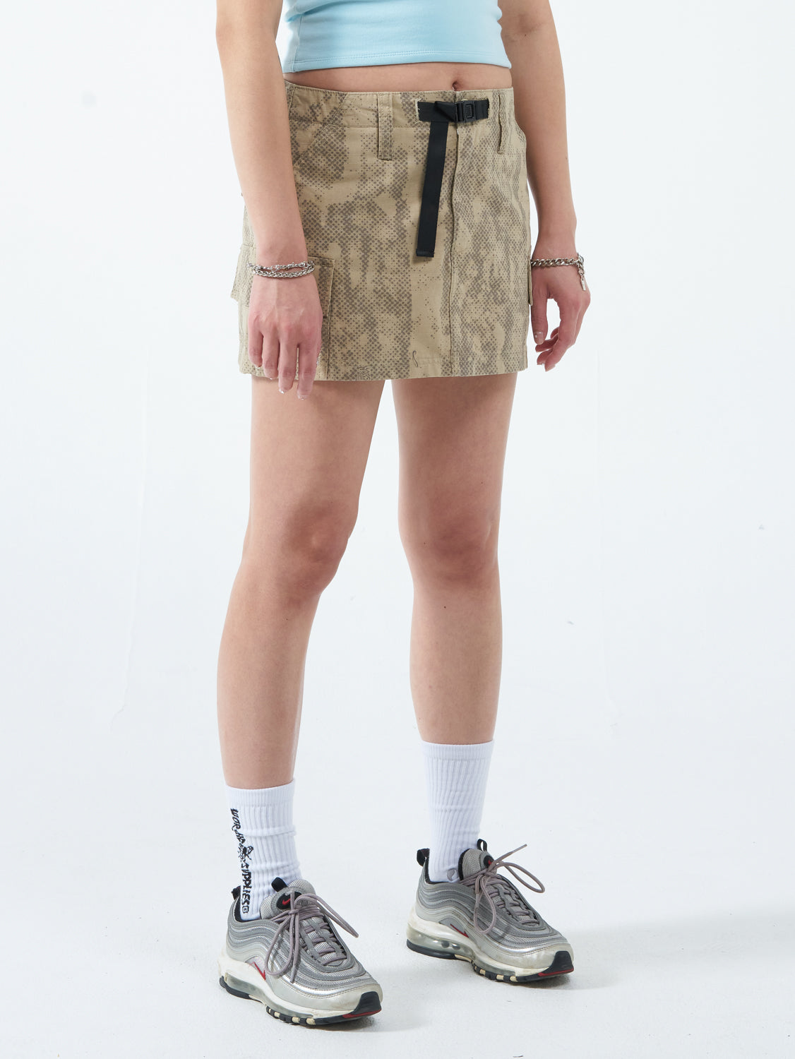 Five Pointer Cargo Mini Skirt - Sandy Taupe