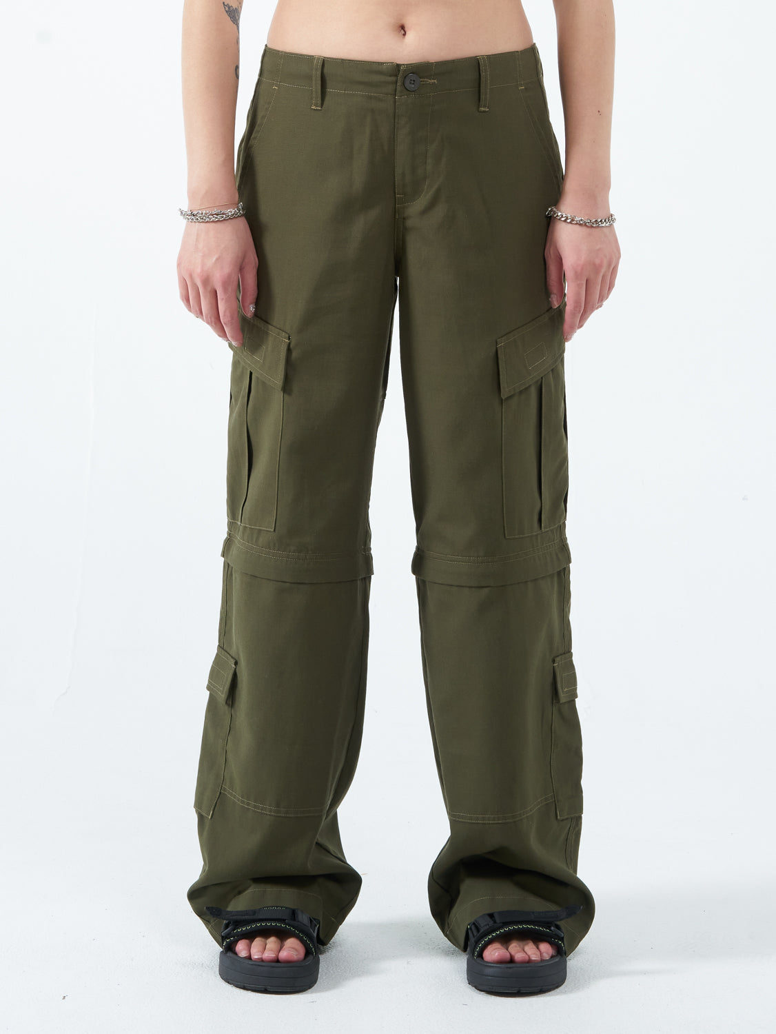 Recreation Zip Off Cargo Pant - Jungle Green