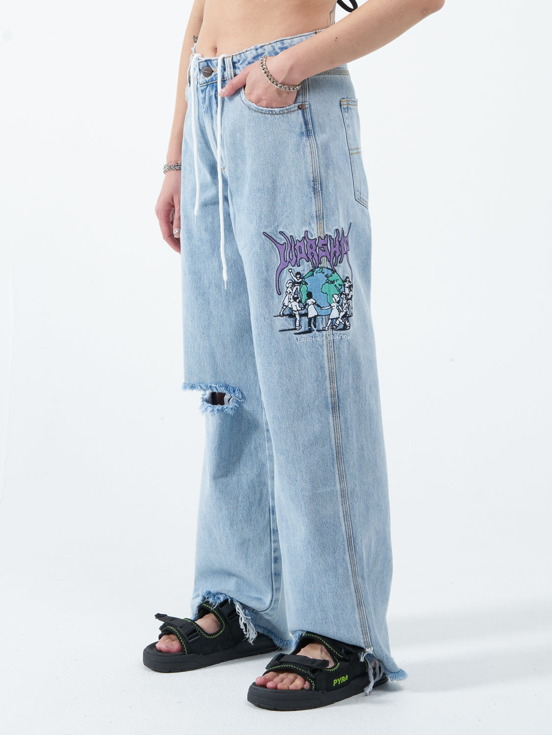 Childs Play Sloucher Jean - Worship Worn Blue