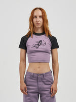 Cherub Raglan Micro Tee - Violet