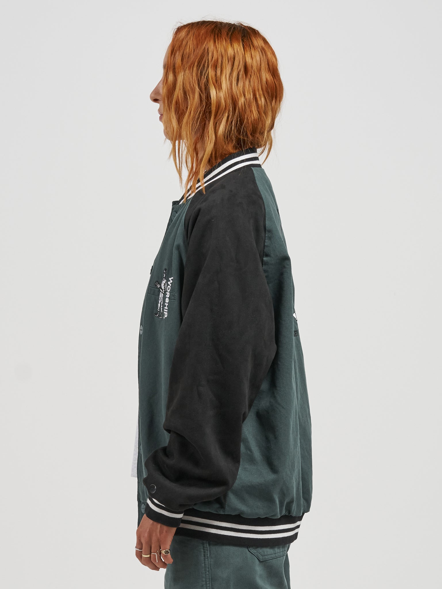Breakdown Varsity Jacket - Dark Teal