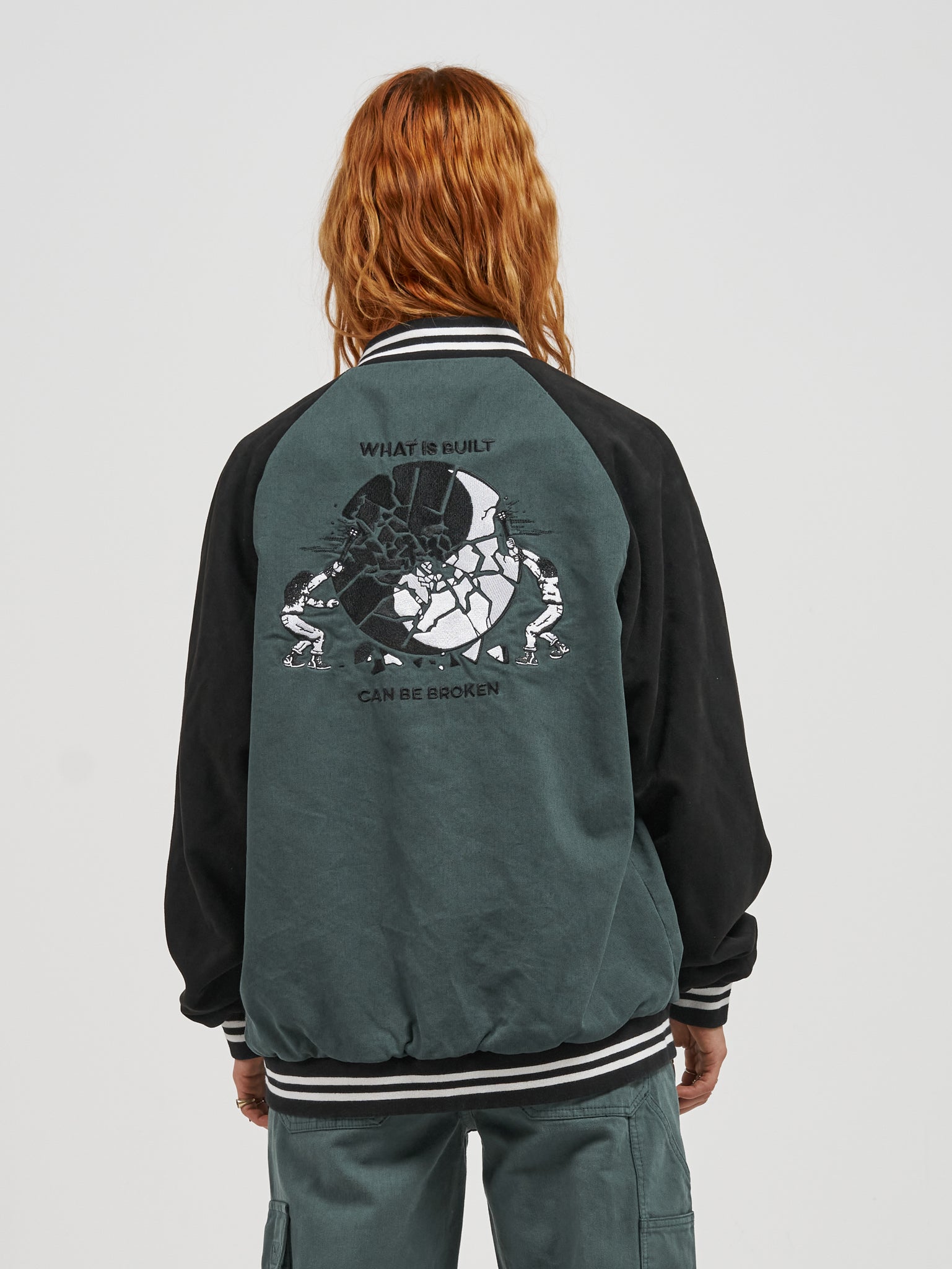 Breakdown Varsity Jacket - Dark Teal