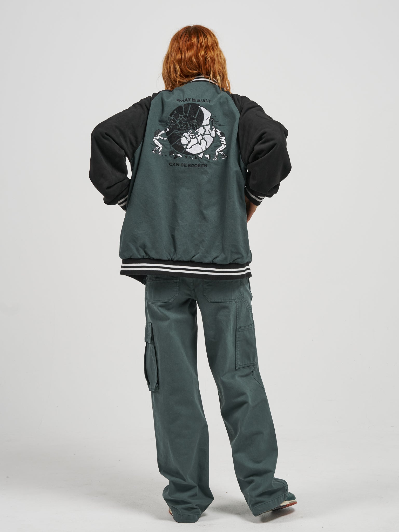 Breakdown Varsity Jacket - Dark Teal