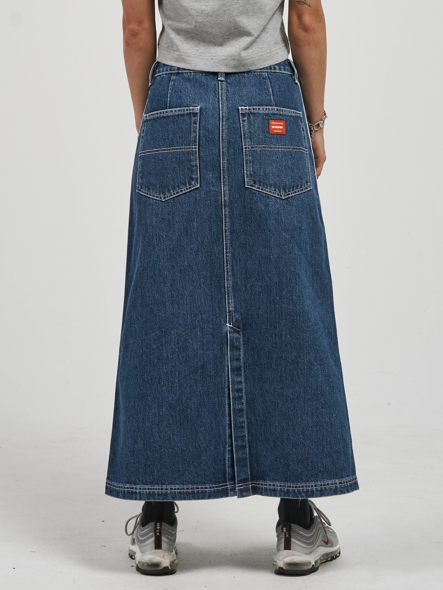 Trasher Maxi Skirt - Worship Blues