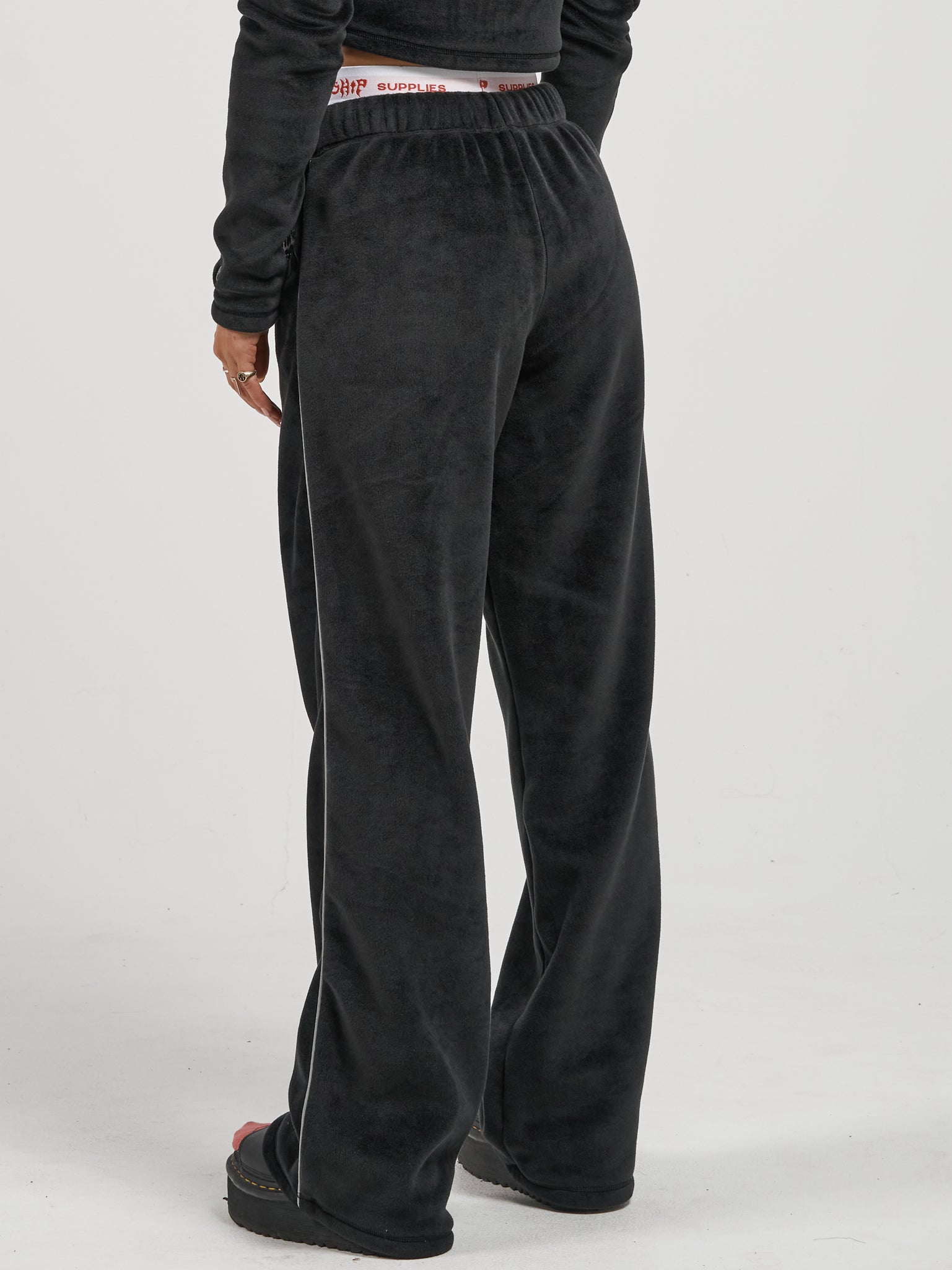 Kitty Velour Pant  - Black