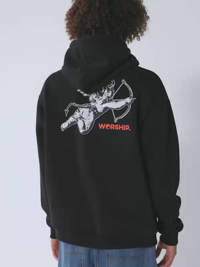 Cherub Pullover Hood - Black