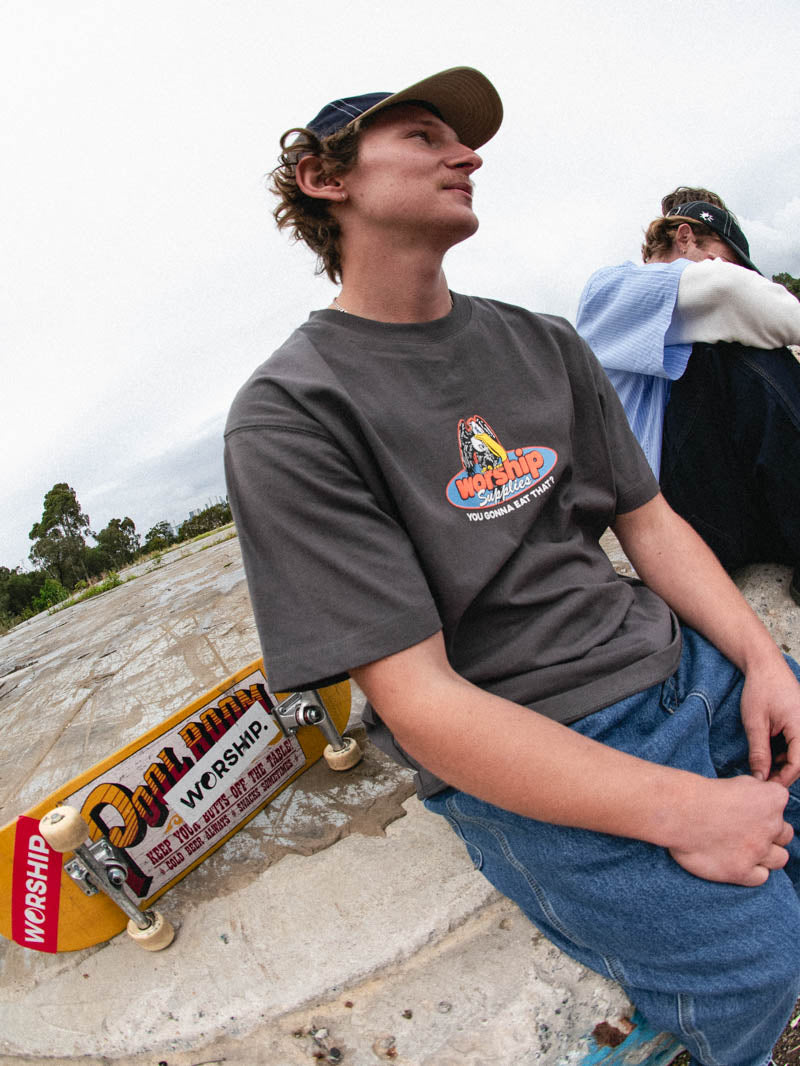 Still Hungry Tee - Worn Black