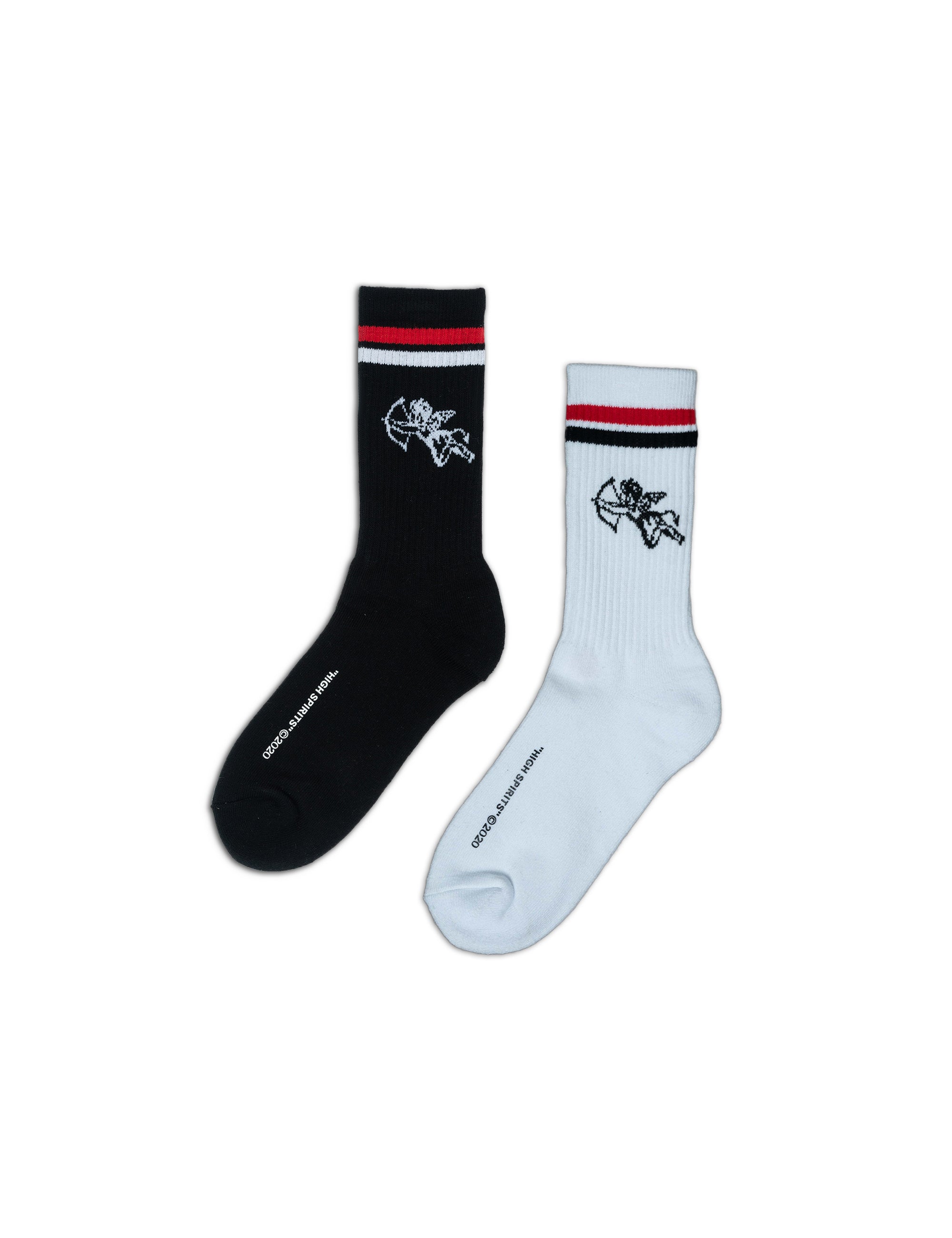 Cherub Socks 2 Pack - White/Black