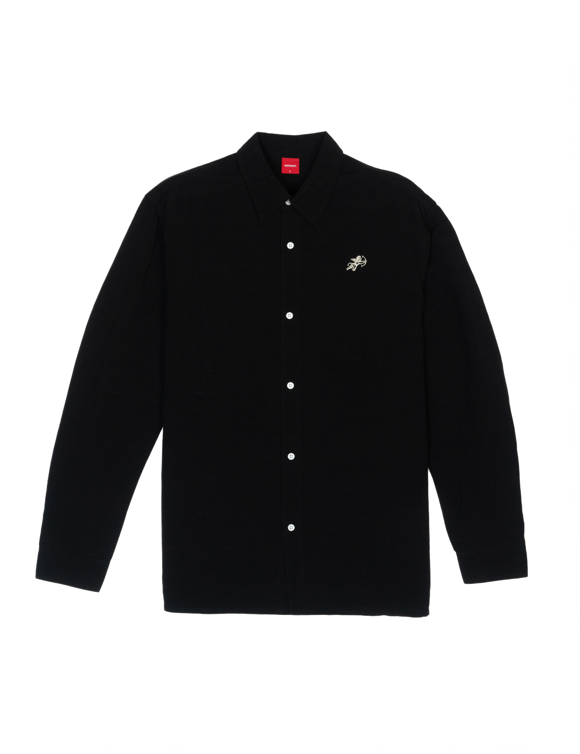 Cherub Long Sleeve Shirt - Worn Black