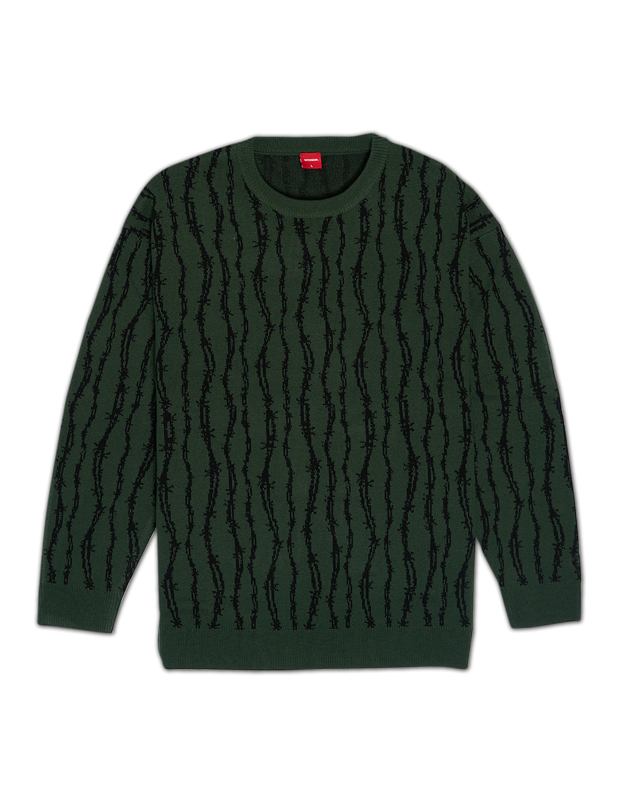 Predictions Crew Knit - Hunter Green