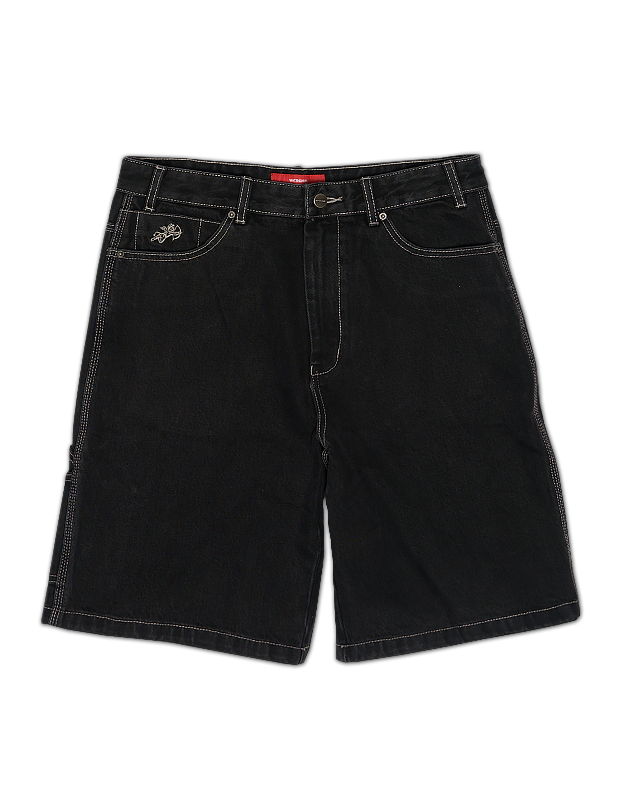 Worship Carpenter Jean Short - Washed Black