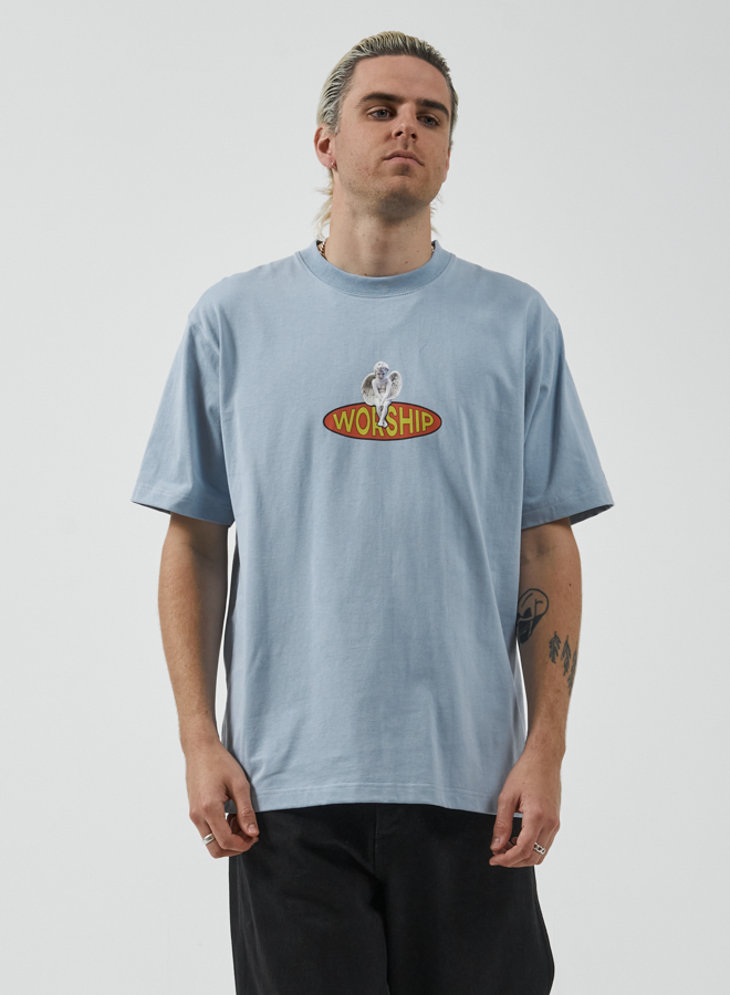 Hangtime Tee - Blue Fog