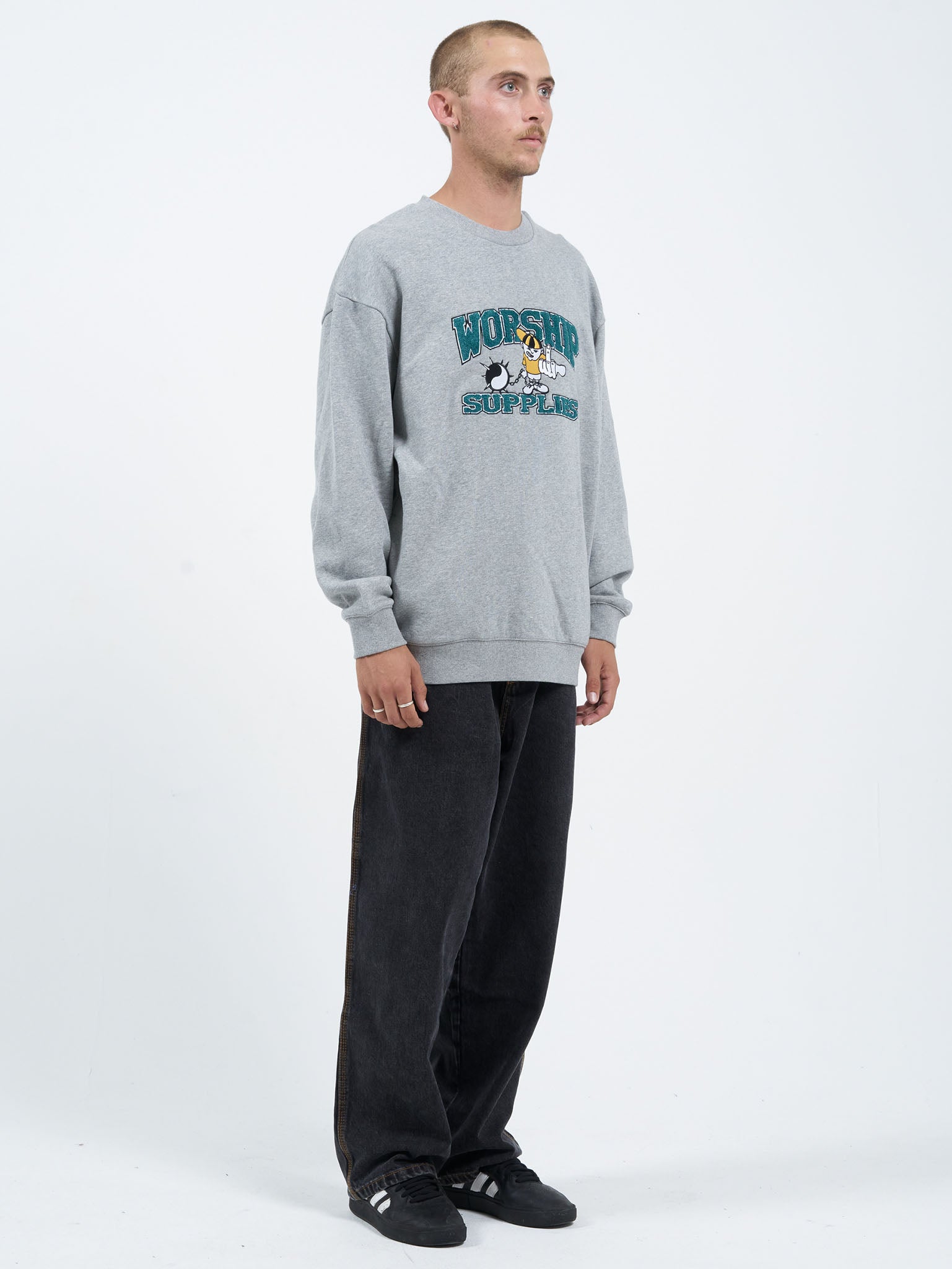 Freshman Crew Fleece - Grey Marle