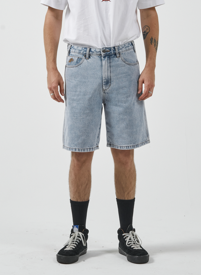 Lounger Jean Short - Raged Blue Fade