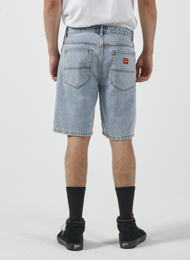 Lounger Jean Short - Raged Blue Fade