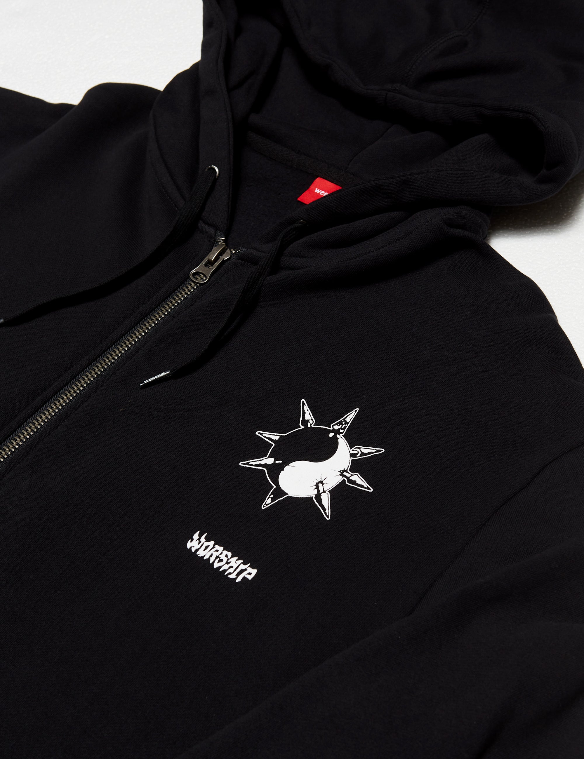 Morning Star Zip Hood - Black