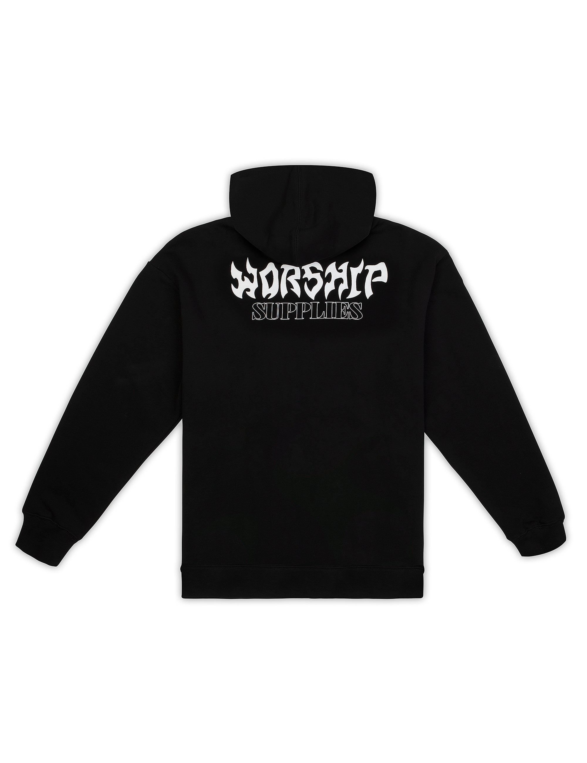 Morning Star Zip Hood - Black