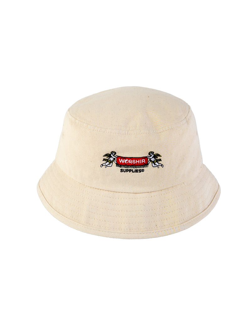 Love Rug Bucket Hat - Natural White