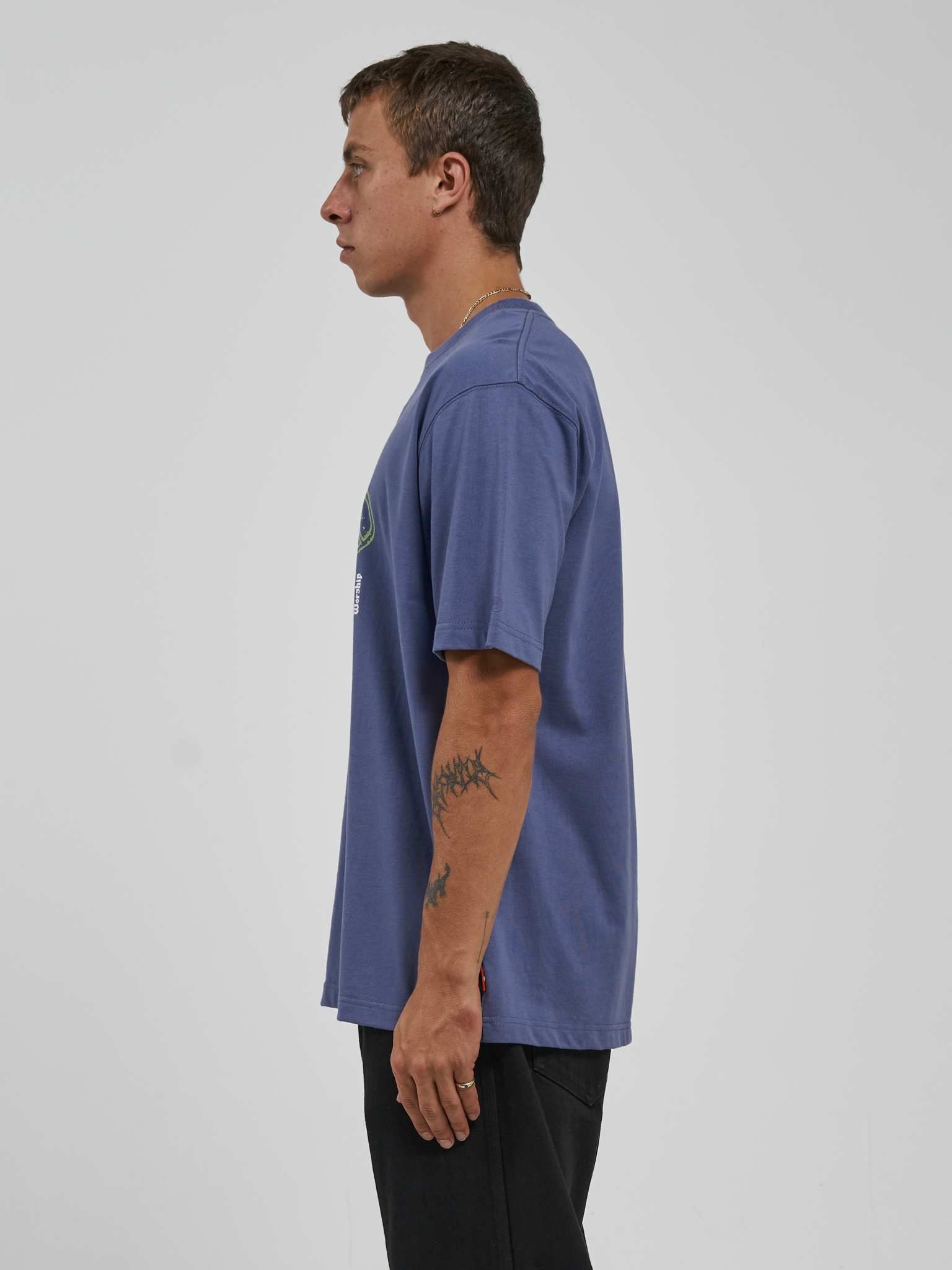 Every Minute Tee - Bleached Denim