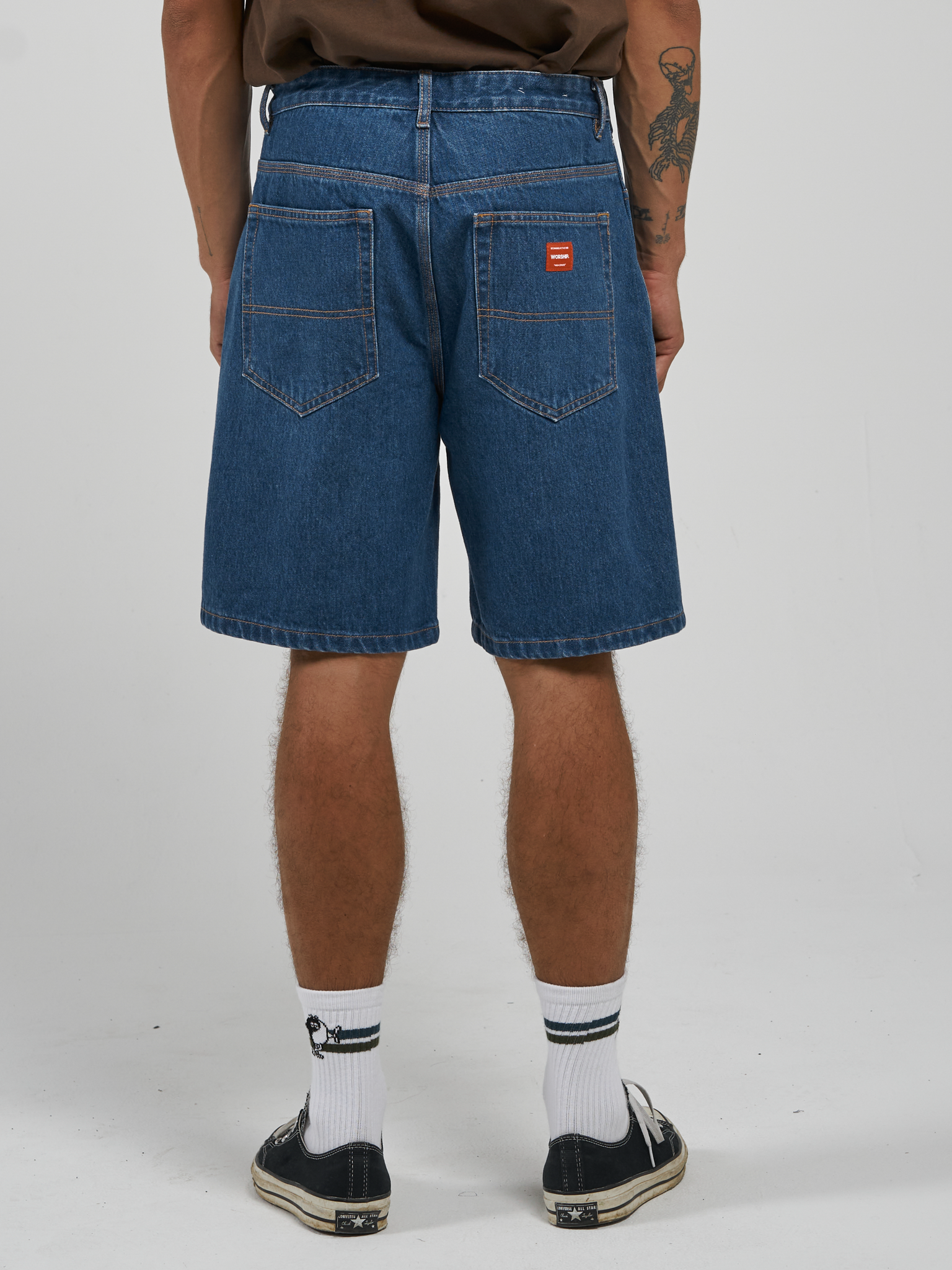 Lounger Denim Short - Worship Electric Blue