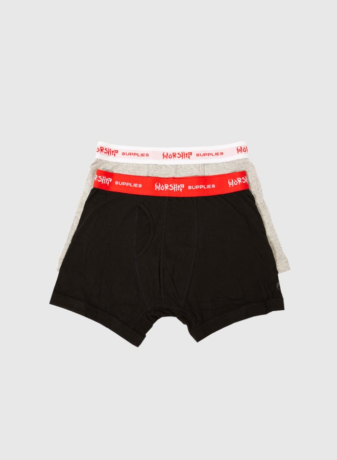 Trunks 2Pack - Black-Grey Marle