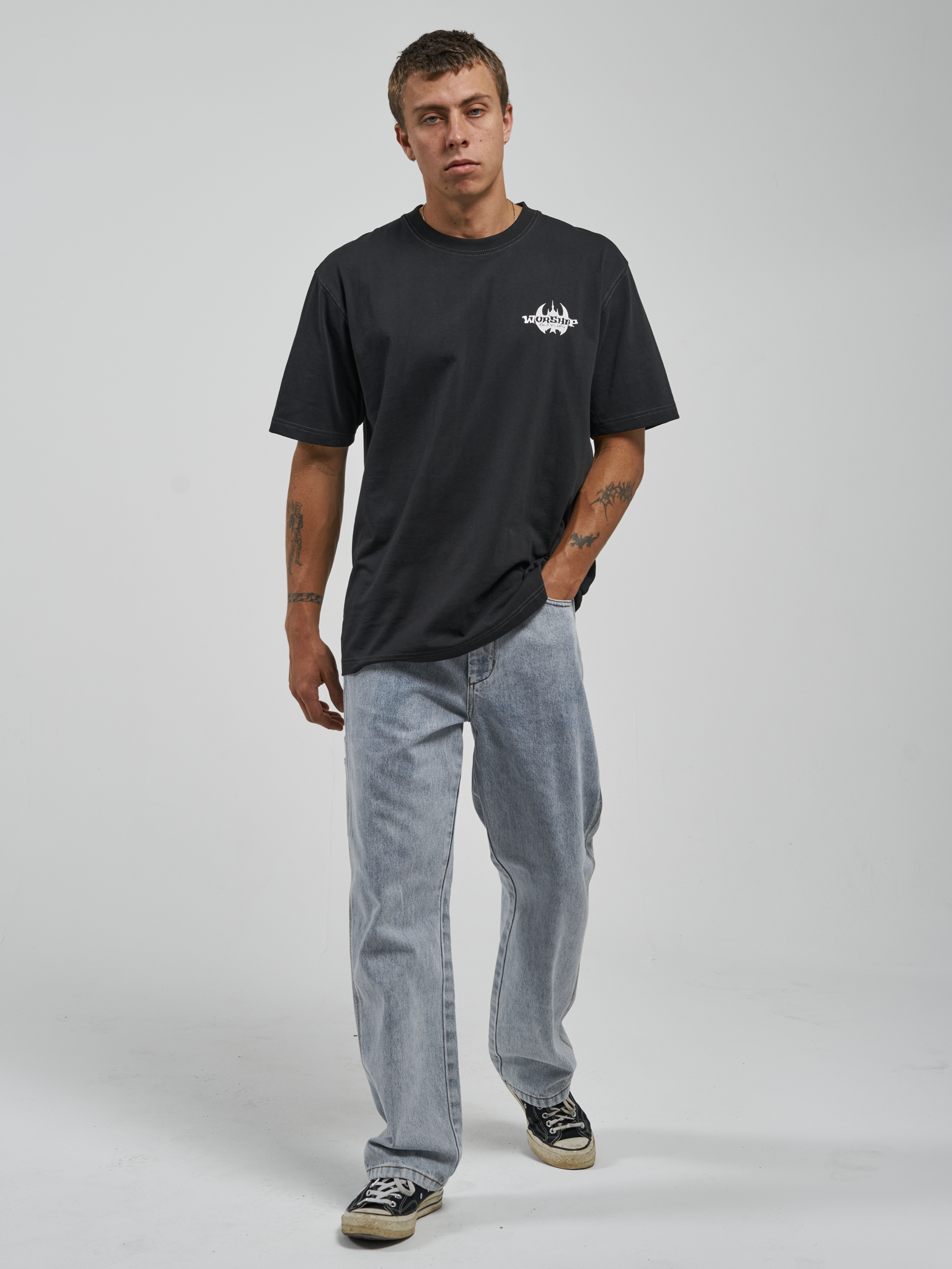 Lorzac Tee - Washed Black