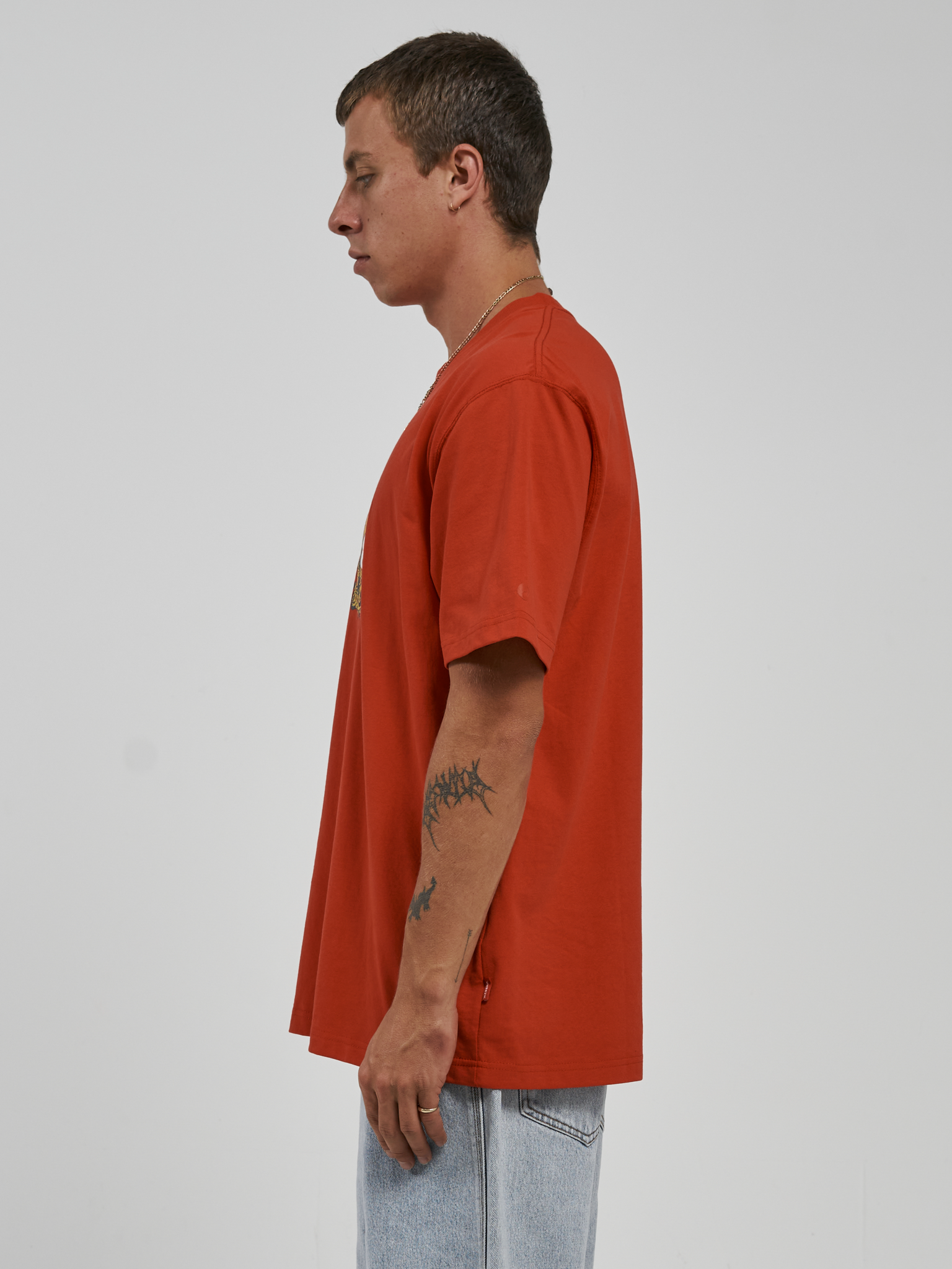 Adorned Tee - Fiery Red