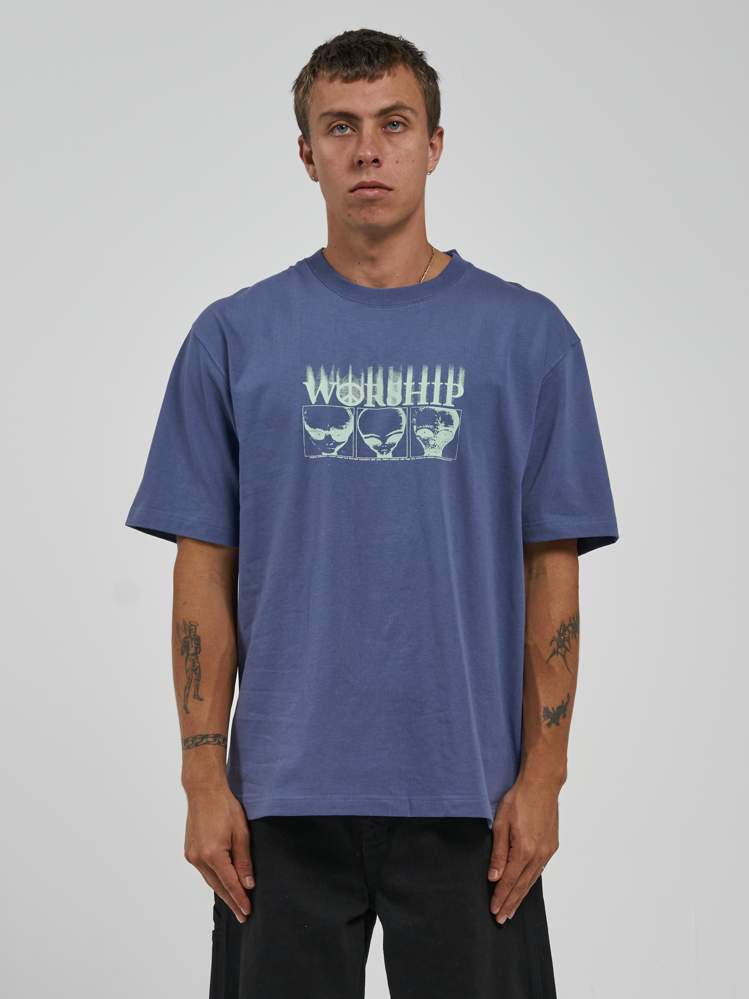 Hypnosis Tee - Bleached Denim