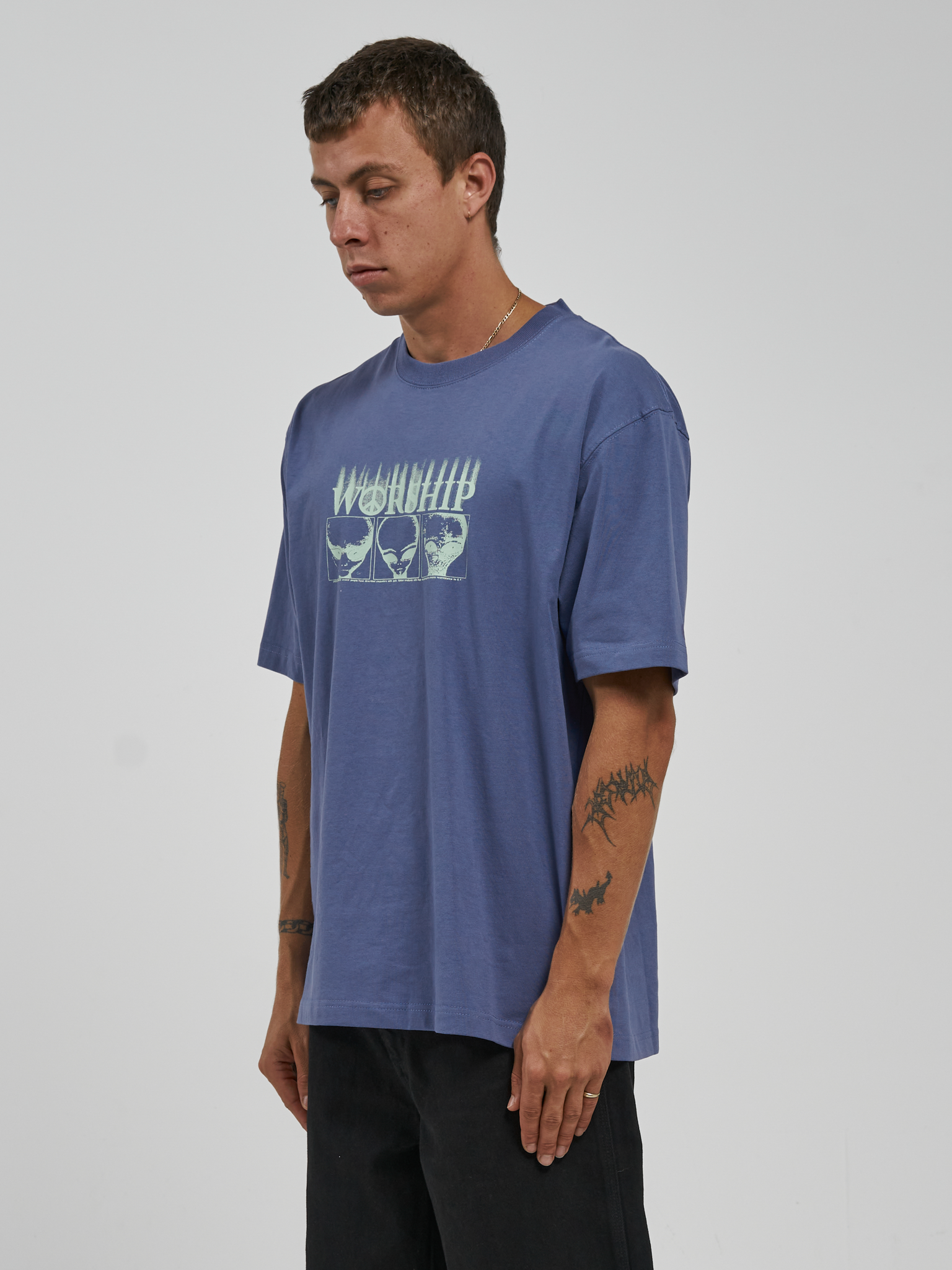 Hypnosis Tee - Bleached Denim