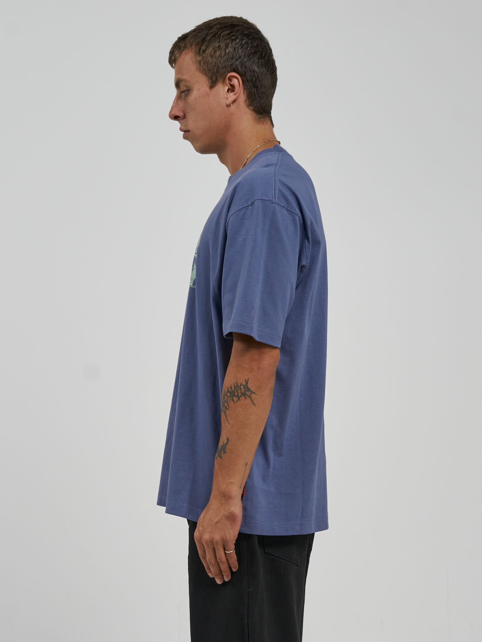 Hypnosis Tee - Bleached Denim