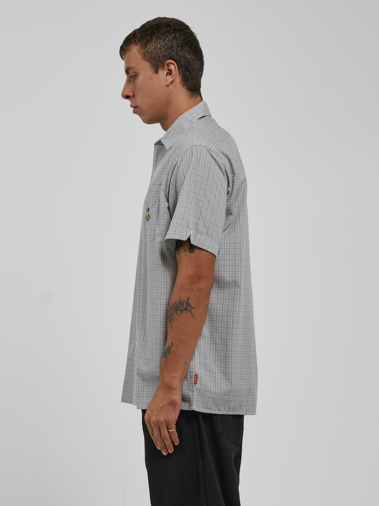 Check In Short Sleeve Shirt - Grey