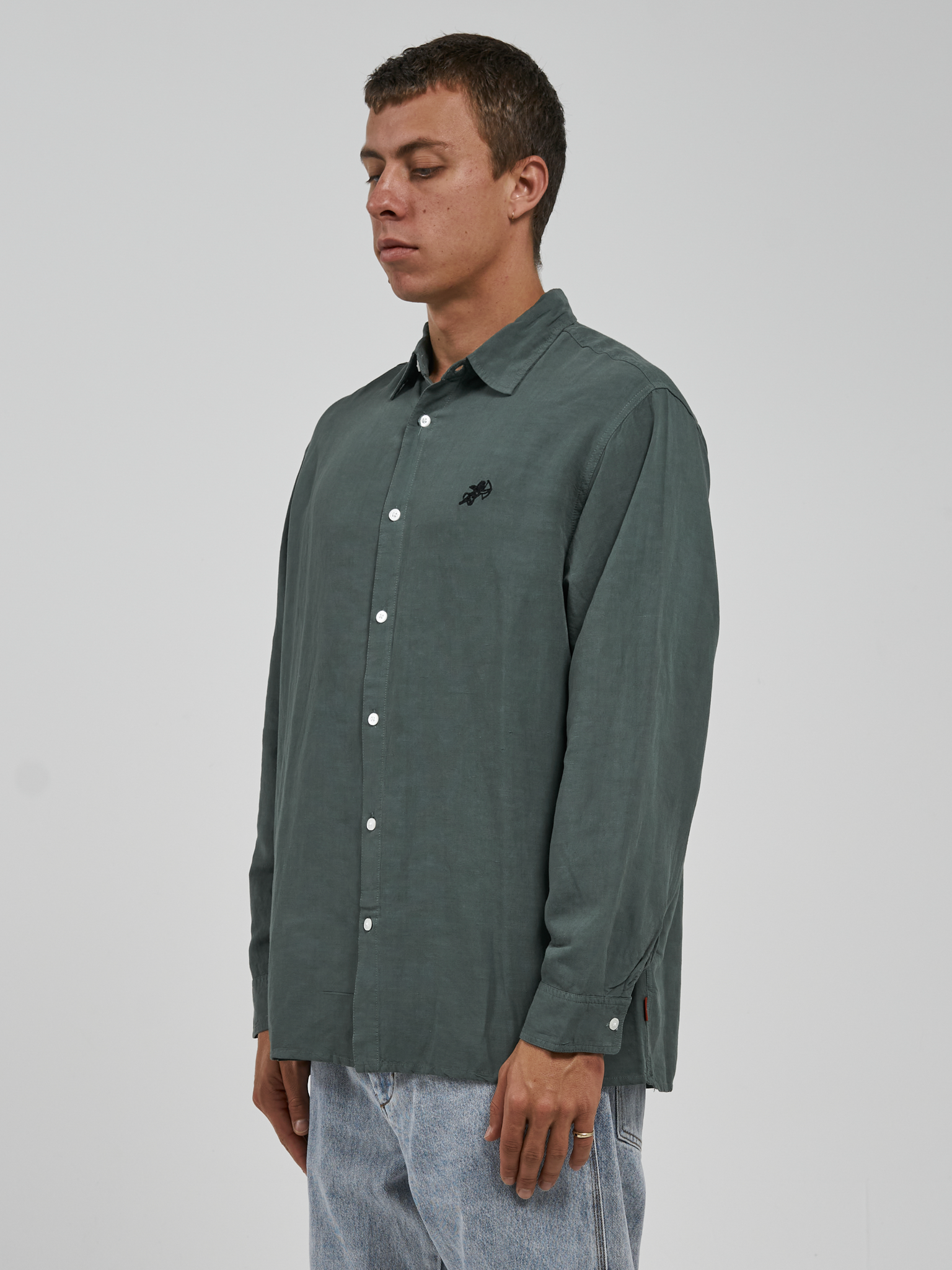 Cherub Long Sleeve Shirt - Hedge Green