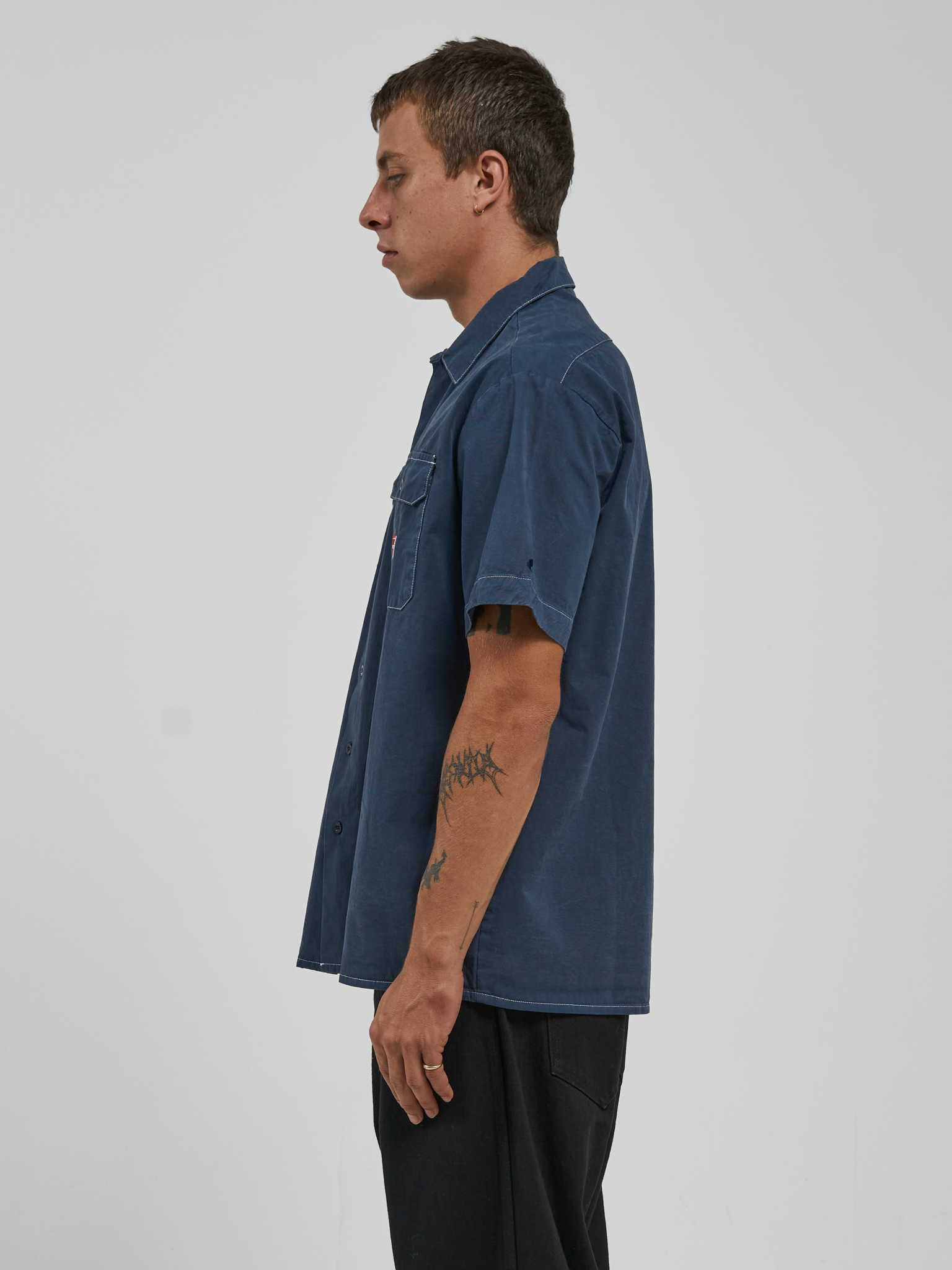 Service Work Shirt - Petrol Blue